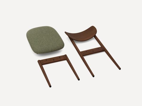 Haiku dining chair disassembled