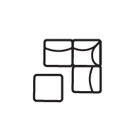 modular sofa icon
