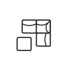 modular sofa icon