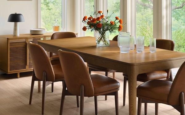 Lifestyle image of listo dining table 