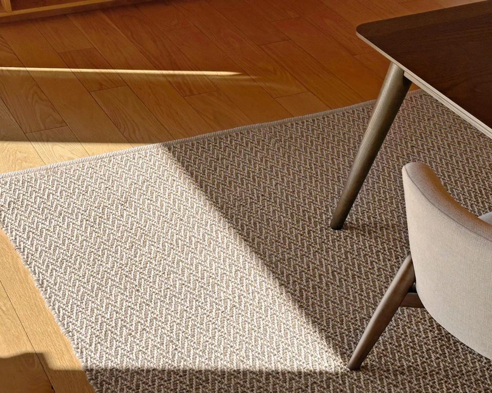 Rug with dining table