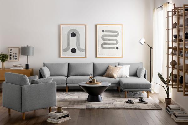 field collection with sofa and armchair