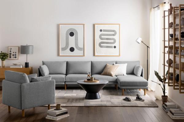 field collection with sofa and armchair