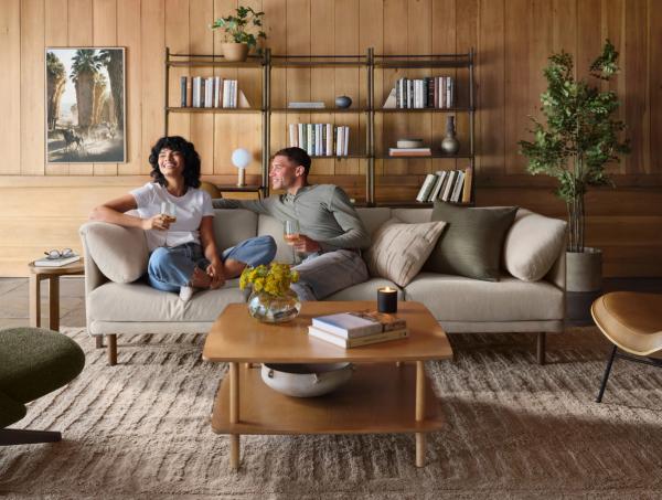 range sofa in living room