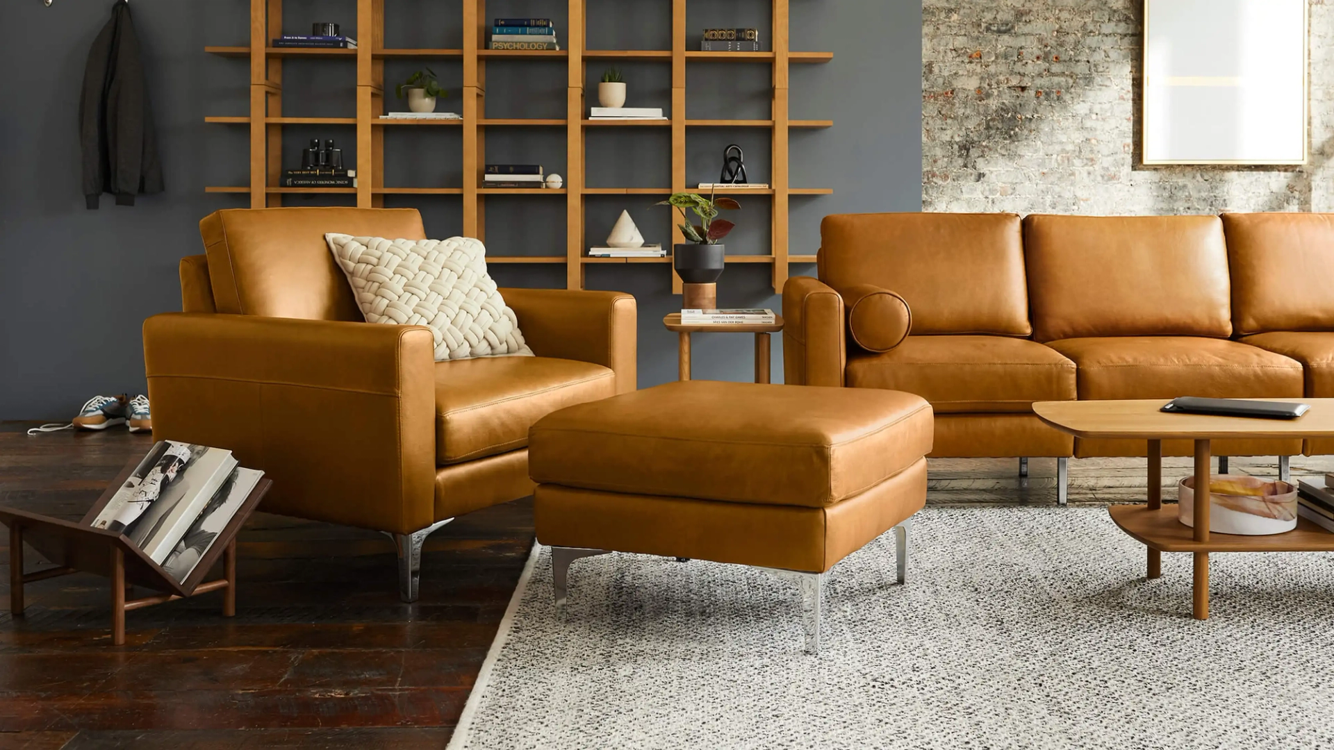 Leather sofa