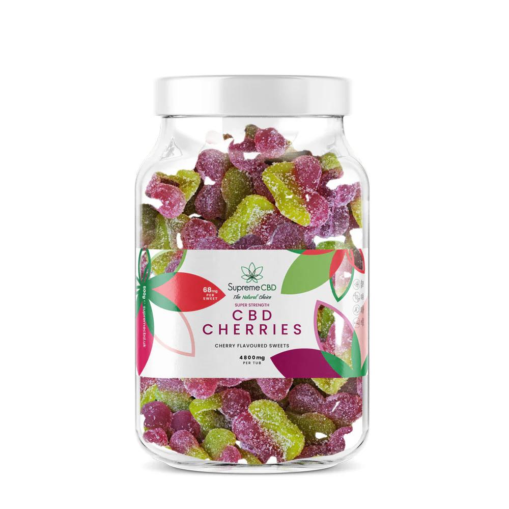 Supreme CBD Large Super Strength Gummy Cherries