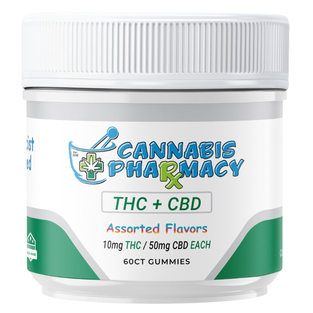 Cannabis Pharmacy THC Blend CBD Gummies (Black Razz)