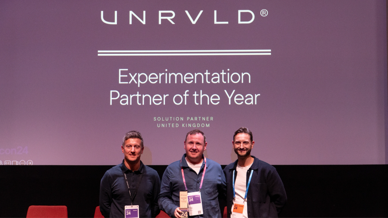 UNRVLD Awarded Experimentation and Optimizely One Partner of the Year