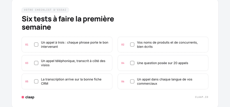Six tests à faire pendant la première semaine d’essai d’un outil de transcription.