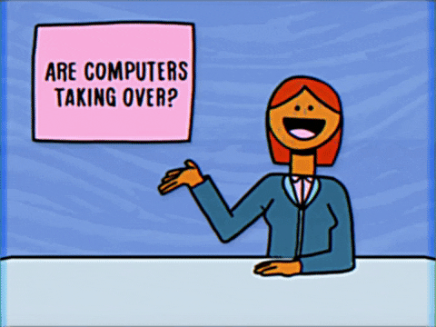 Spying Artificial Intelligence GIF by G'day it's Jono
