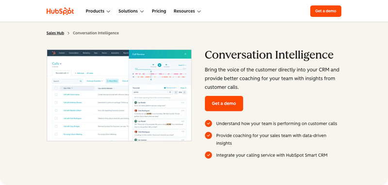 HubSpot Conversation Intelligence – Native for HubSpot Users