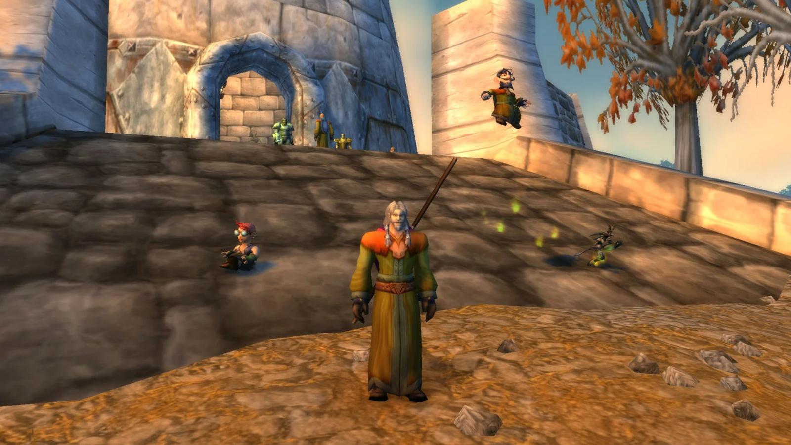 A player in Westfall playing Classic WoW