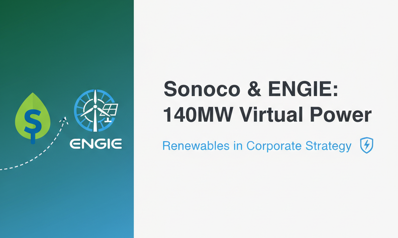 Sonoco and ENGIE's 140-MW Virtual Power Purchase Agreement: Key Step in Corporate Renewables Strategy