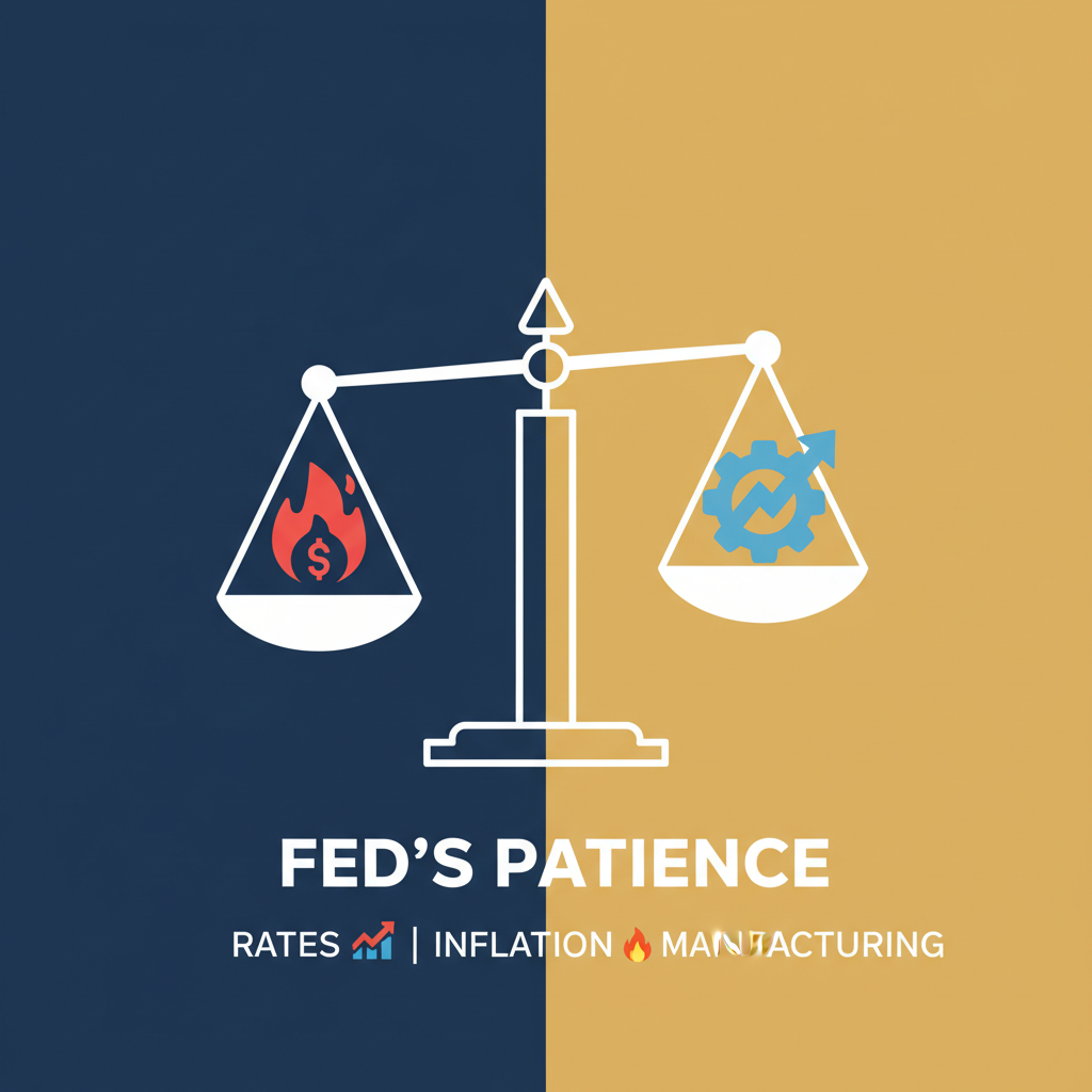 Fed's Patience on Rates Amid Sticky Inflation and Robust Manufacturing in 2026