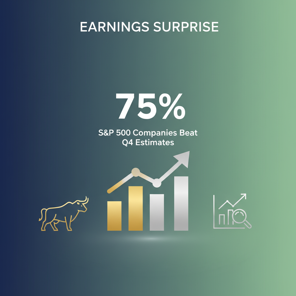 S&P 500 Earnings Beat Expectations: 75% of Companies Surpass Q4 Estimates