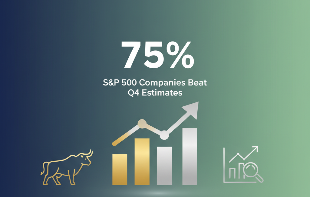 S&P 500 Earnings Beat Expectations: 75% of Companies Surpass Q4 Estimates