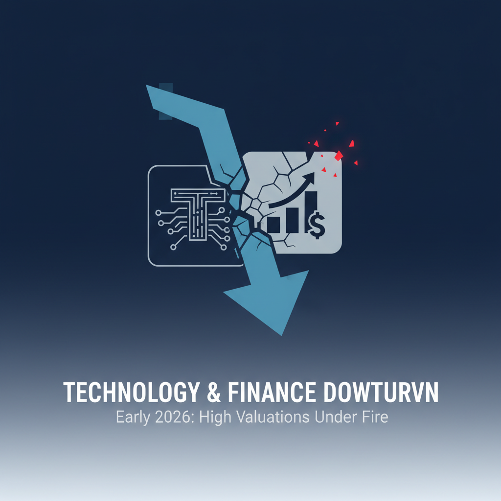 Technology and Financial Stocks Decline Amid High Valuations in Early 2026