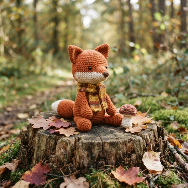 A little crochet fox friend