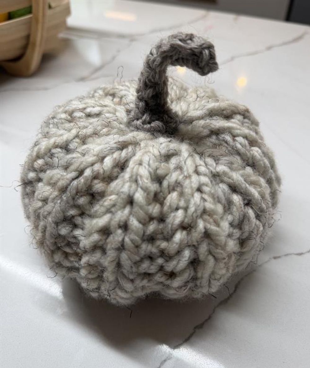 Woolly Oatmeal Pumpkin