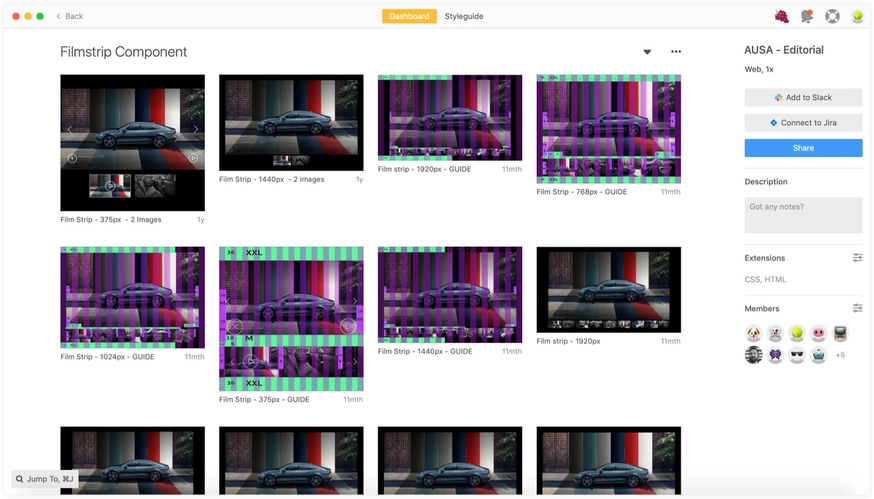 Somo Zeplin Dashboard - reusable components