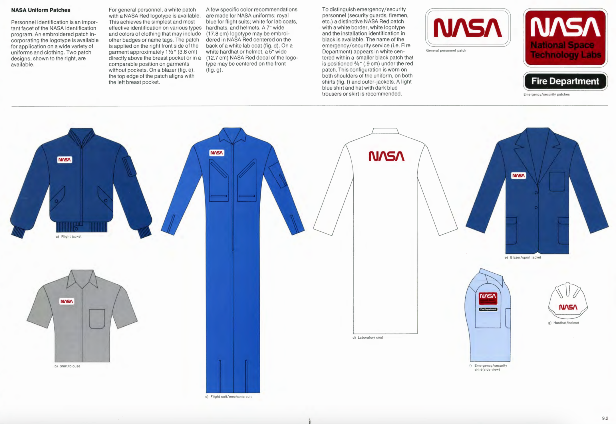 A screenshot of NASA's original design guide