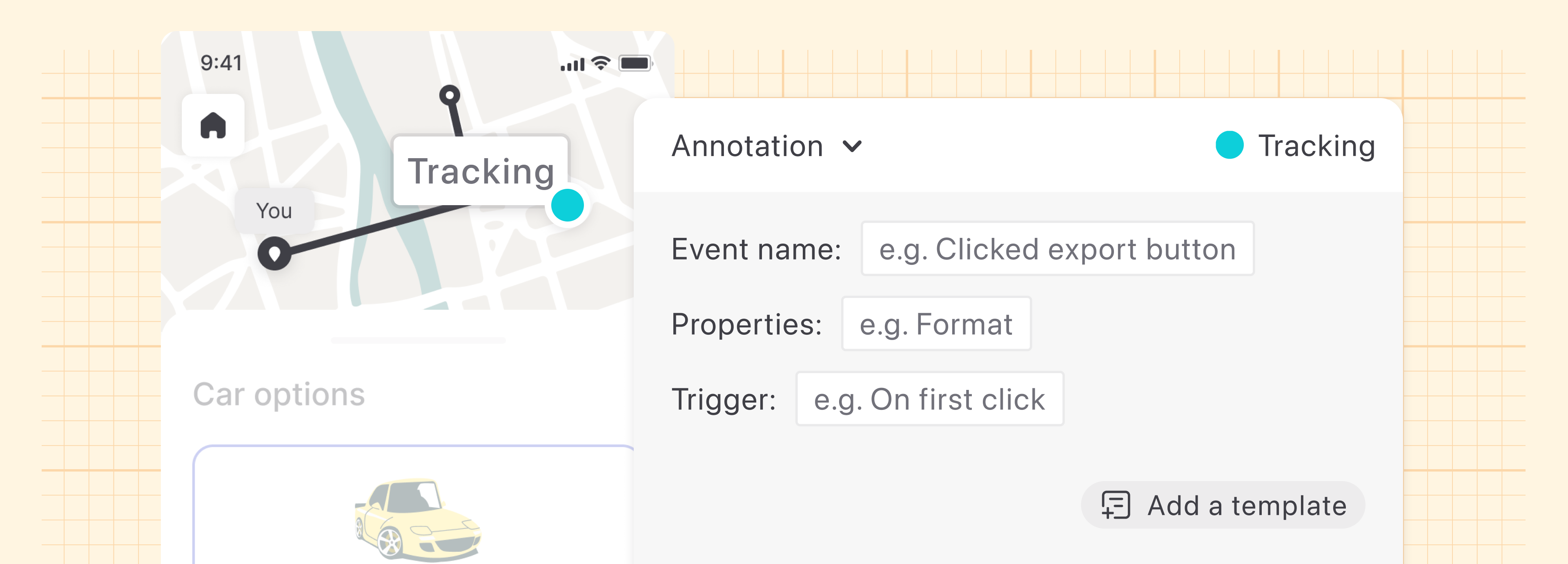 An example usage for annotation templates