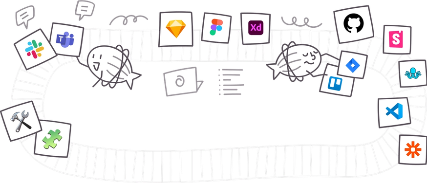 produc team collaboration across many tools