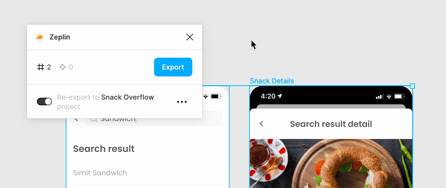 Easy export from Figma to Zeplin with plugin 3.0