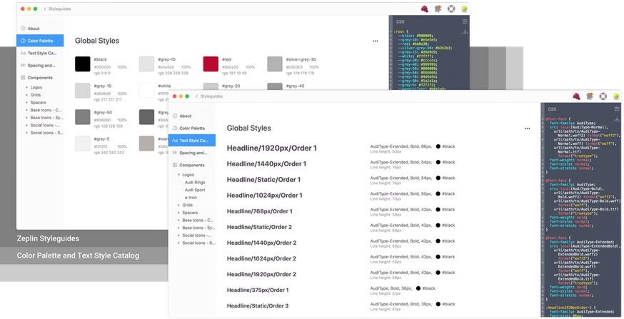Somo - Global styles and styleguides in Zeplin
