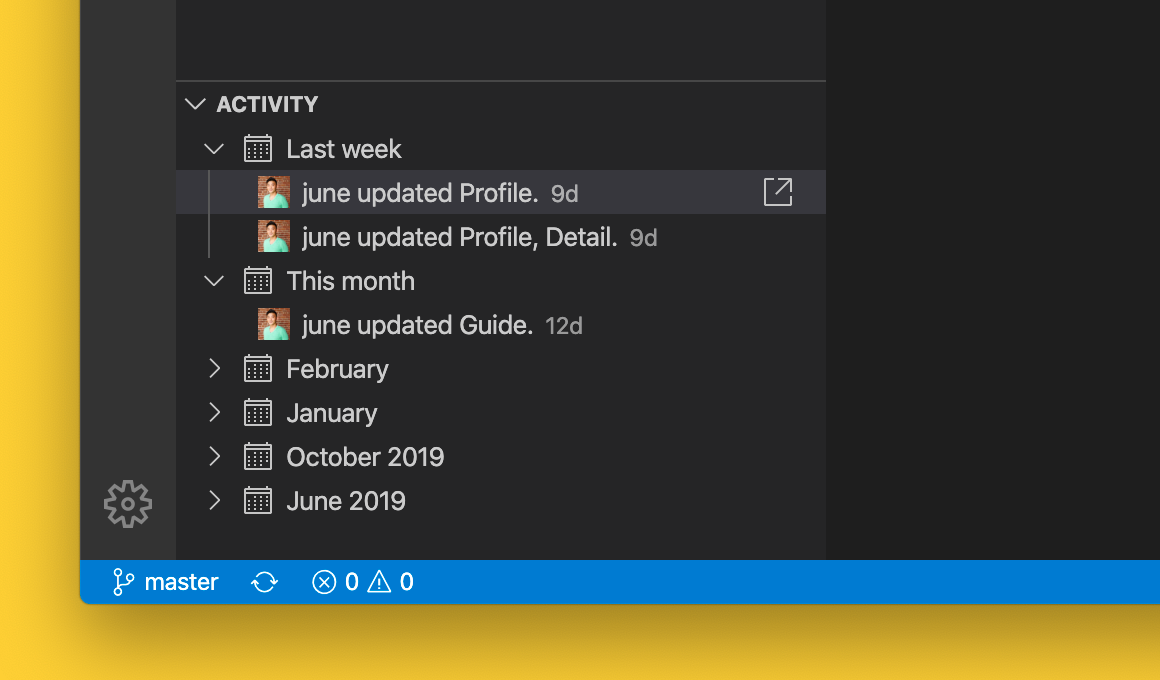 Since you add only the projects (or styleguides) you’re working on to VS Code, the Zeplin sidebar lets you keep track of changes specific to those projects.