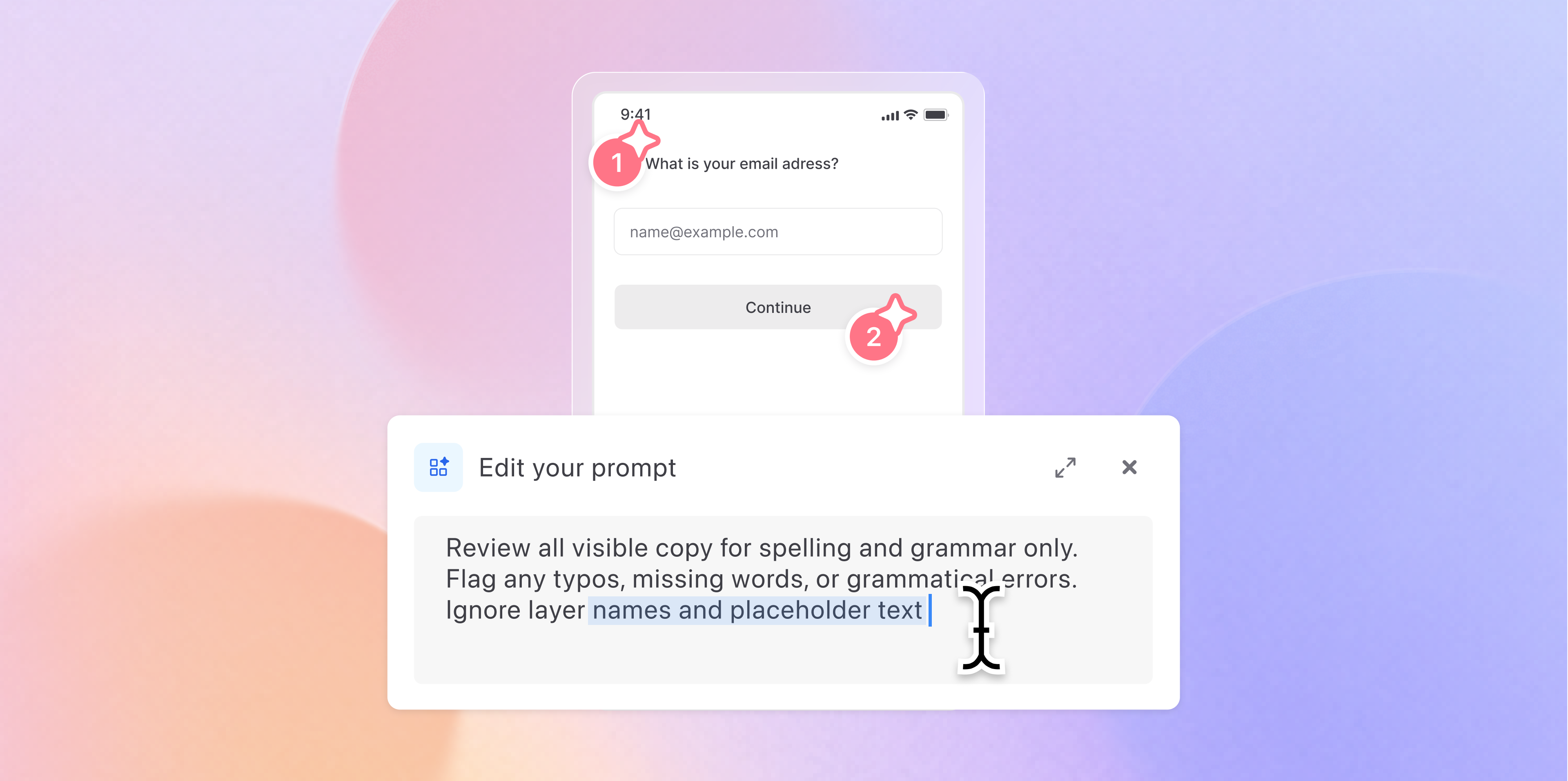 Custom prompt