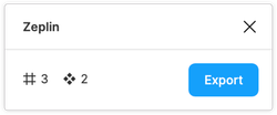 Export - Zeplin + Figma, redesigned from scratch