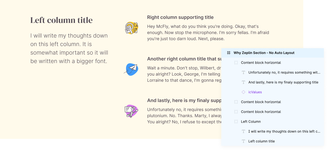 grouped side panel in Auto Layout