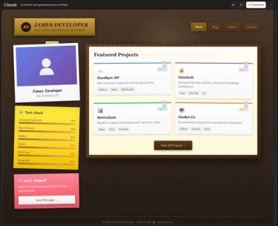 Skeuomorphism design style demo screenshot