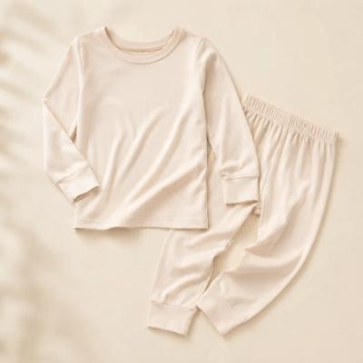 Two-piece bamboo baby pajamas with top and pants