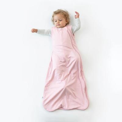 Baby wearing a 1.0 TOG bamboo sleep sack