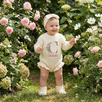 Floral Knit Rompers