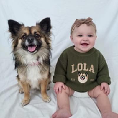  Custom Dog Portrait Babywear