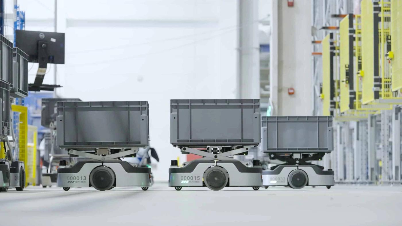 JD Logistics 智狼 Tote Picking System — фото робота