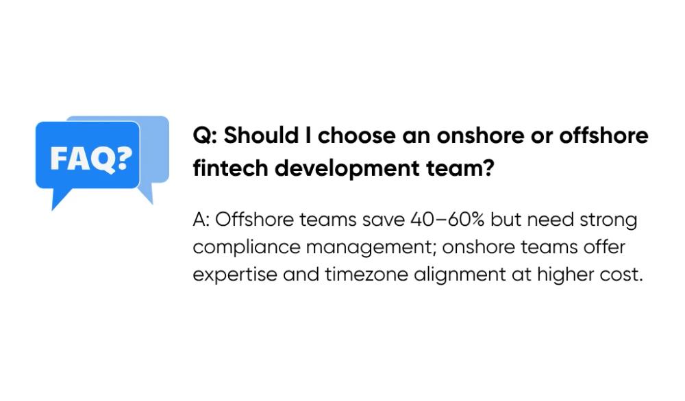 Should I choose an onshore or offshore fintech development team?