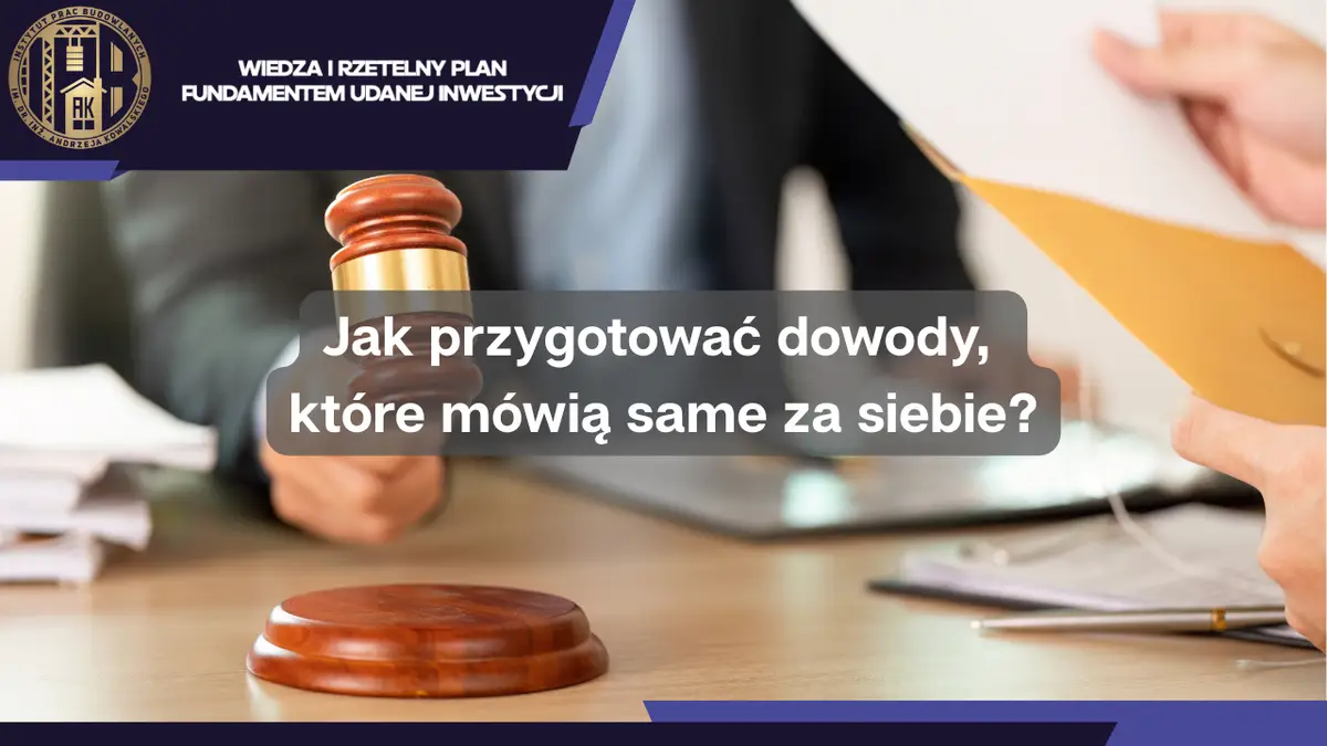 Jak przygotować dowody, które mówią same za siebie?