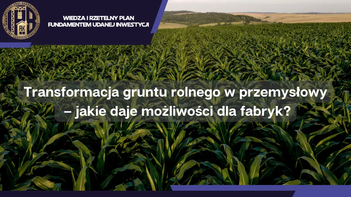 Transformacja gruntu rolnego w przemysłowy – jakie daje możliwości dla fabryk?