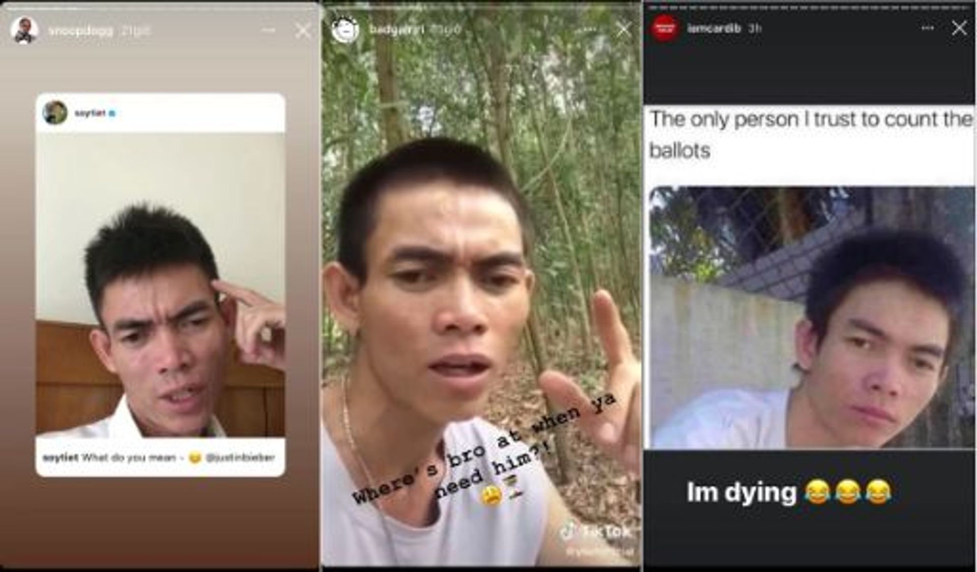 A series of content of Sô Y Tiết got shared by influencers and celebrities