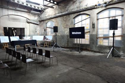 Obsługa techniczna konferencji prasowej na terenach Stoczni Gdańskiej