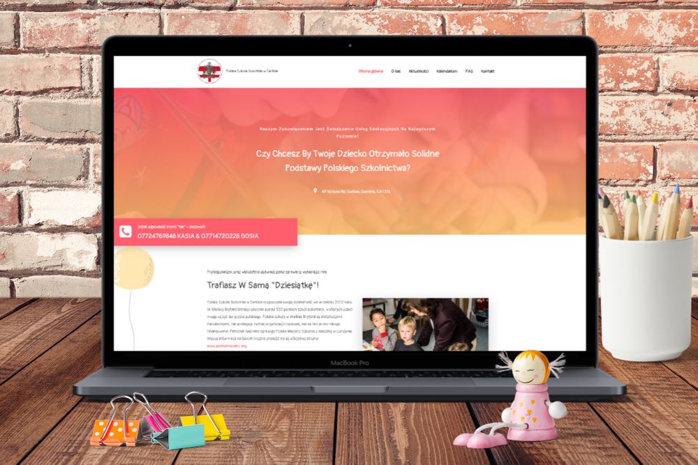 New website for Polish Saturday School in Carlisle.