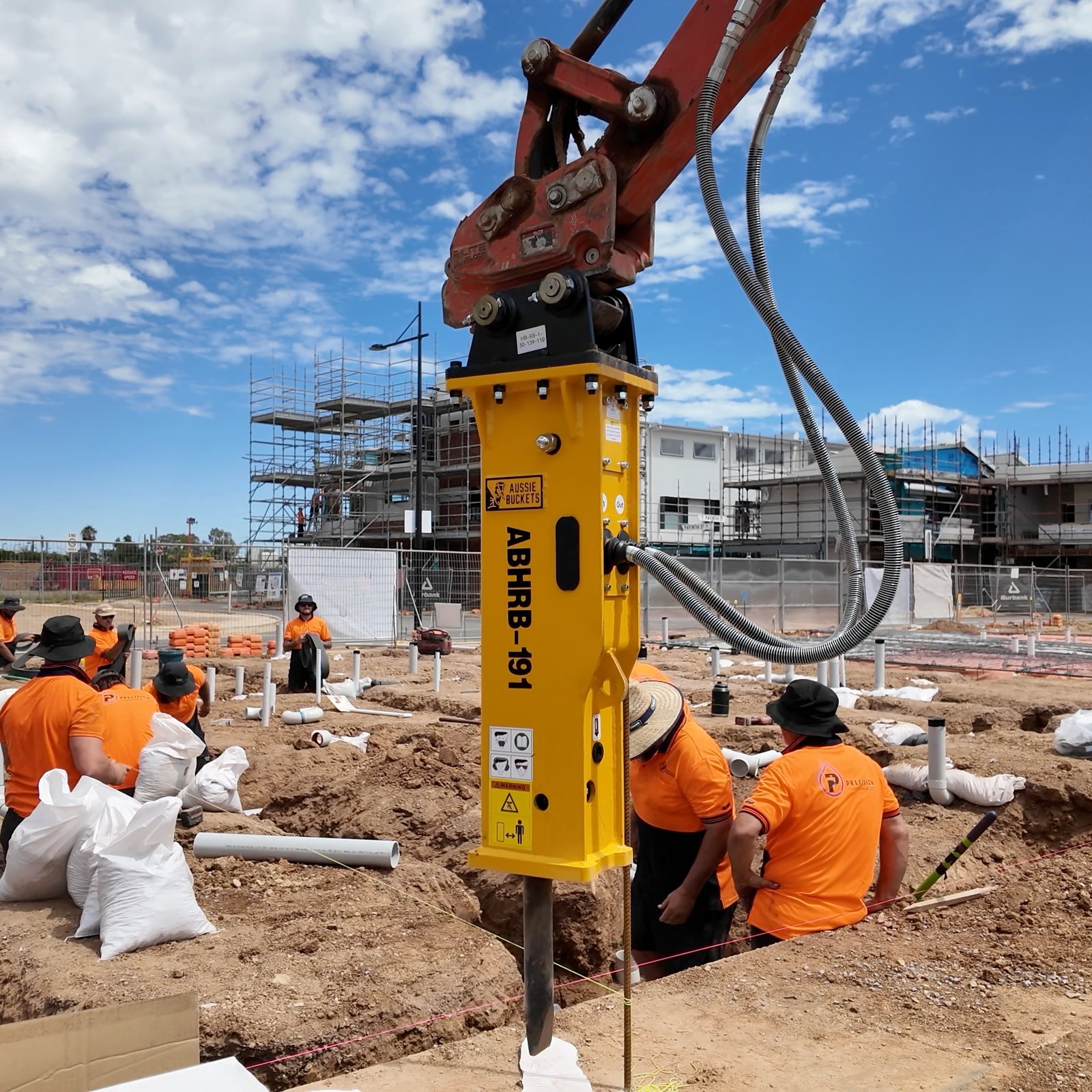 AB Rock Breaker at construction site 1