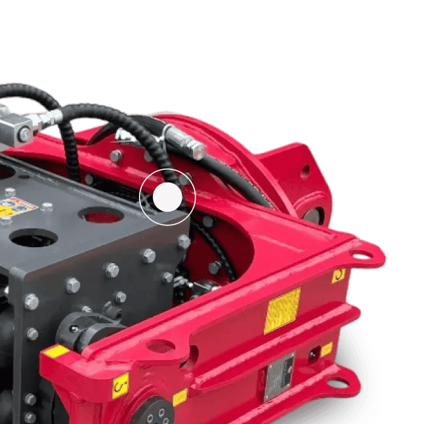 Top-Down Vibrating Pile Driver - Tilting & rotation functionality