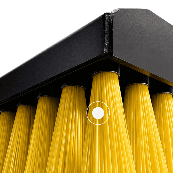 Sweeper Broom - Robust bristle pads