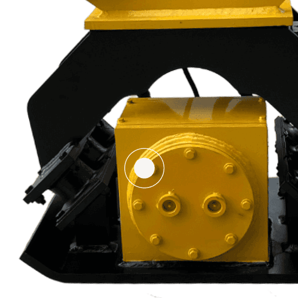 Vibrating Compaction Plate - Protected motor & hydraulics