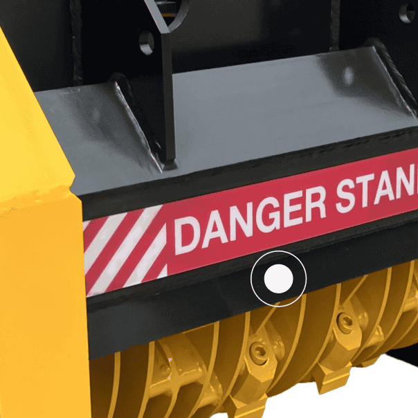 Mulcher - Rear chain safety guard
